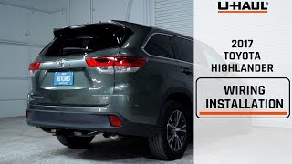 2017 Toyota Highlander Wiring Harness Installation