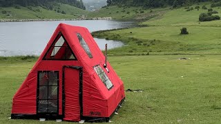 CAMPING IN HOME COMFORT WITH OUR BUNGALOW TENT