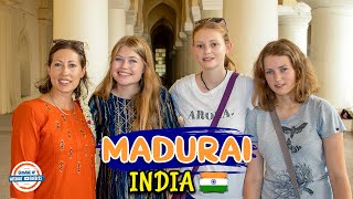 MADURAI TAMIL NADU INDIA 🇮🇳 Amazing Food, Meenakshi Temple \& Gandhi Museum | 197 Countries, 3 Kids