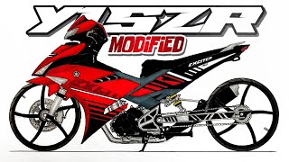 Painting a Y15ZR motorbike || How to paint a modified Y15ZR motorbike || Painting a Y15 ZR motorbike