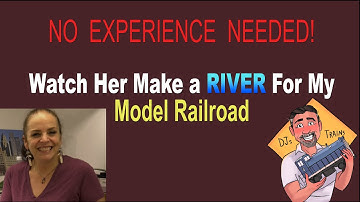 NO EXPERIENCE NEEDED to Make a RIVER for your MODEL RAILROAD