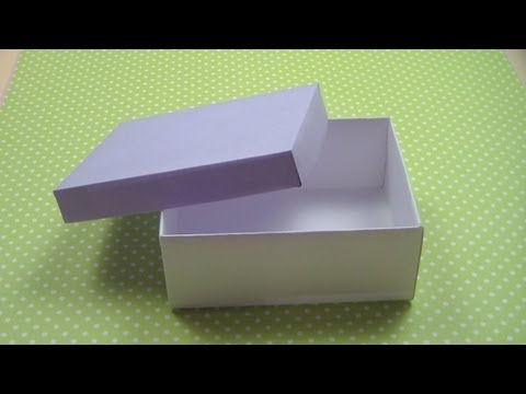 Как сделать КОРОБКУ С КРЫШКОЙ / How to make а Paper Box / ✿ NataliDoma
