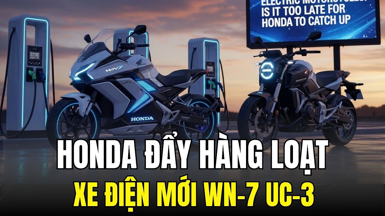 Honda WN7 và UC-3. Đẩy mạnh xe điện hoá, ông lớn Honda liêu có quá muộn để bước vào thị trường?