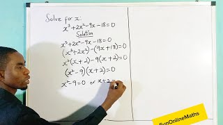 ALGEBRAIC EXPRESSIONS: Cubic Polynomial