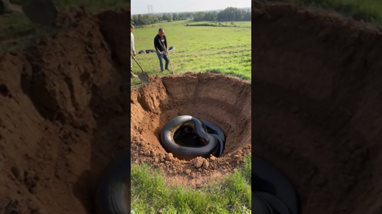 Two Men Accidentally Discovered A Giant Python In Their Garden Animals Shorts