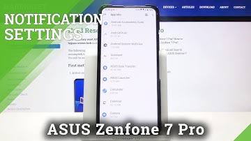 How to Disable / Enable App Notifications in ASUS Zenfone 7 Pro - Block Notifications from Apps