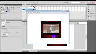 Play video and make scrolling text with adobe flash