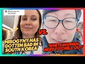 White feminist gets humbled by korean woman  logical dating 101 reactions