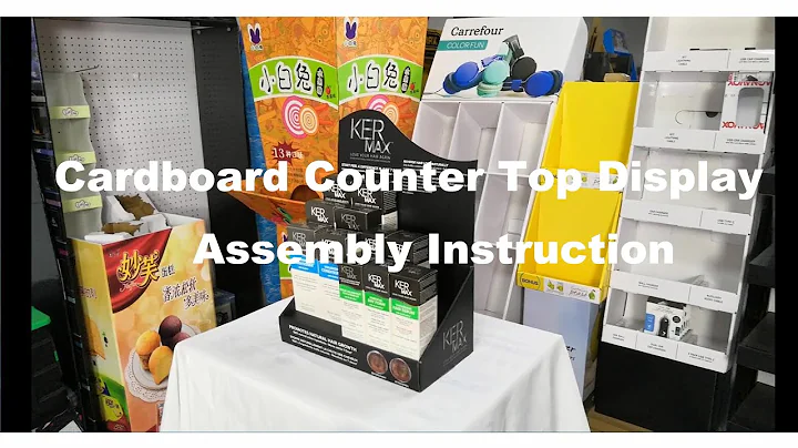 Cardboard Counter Top Display Assembly Instruction