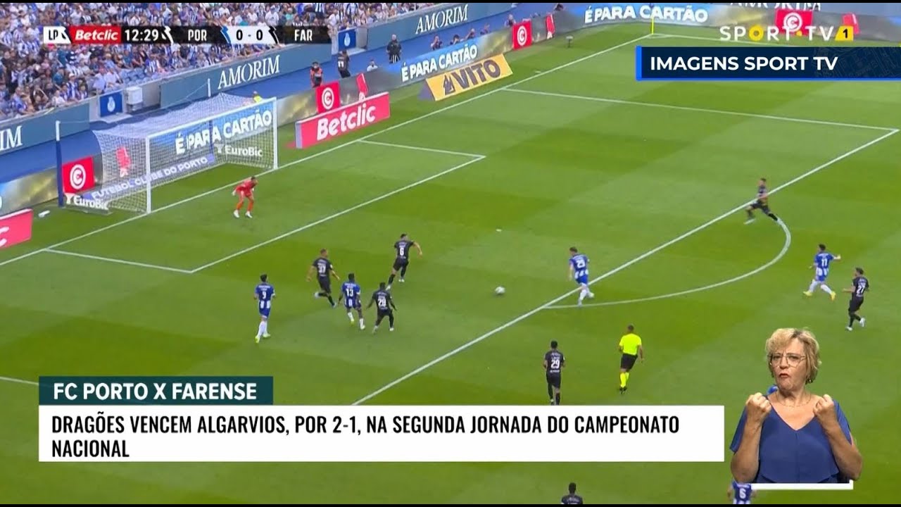 Resumo: FC Porto 2-1 SC Farense (Liga 23/24 #2) 