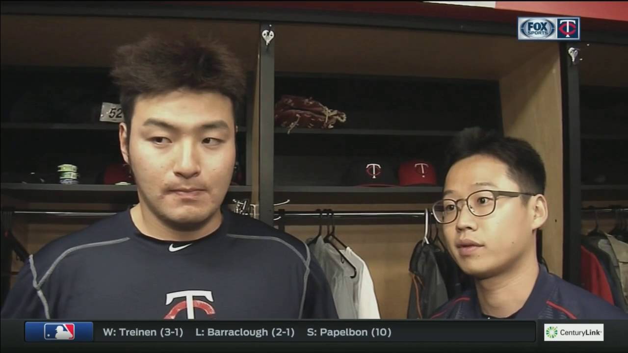 Byung Ho Park on his strikeout in the 9th: "I should have changed my plan of attack"
