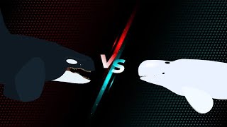 The Killer Whale Vs The Beluga Whale|Stick Nodes Animation