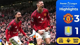 Cd Sport Manchester United 3 - 1 Aston Villa Highlights