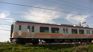 石打発新潟行きE129系B10編成 信越本線下り普通433M
