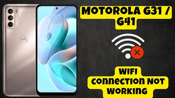 Wifi connection Not Working Motorola G31 / G41 || Solution of wifi connection issues