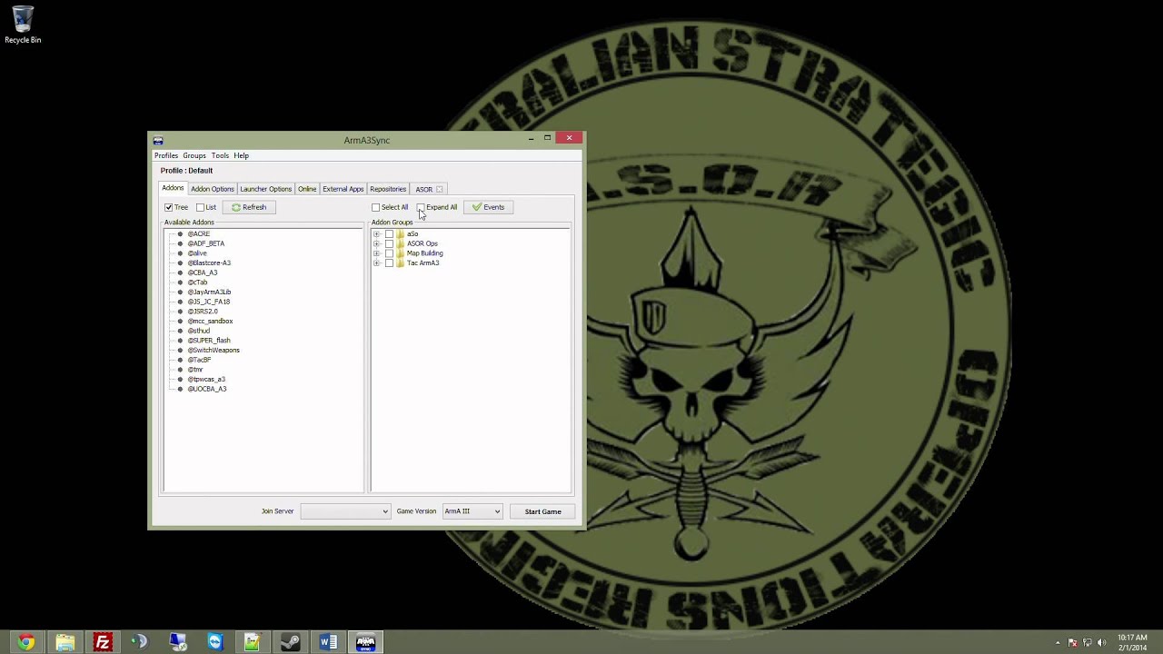 ASOR A3Sync Setup Guide