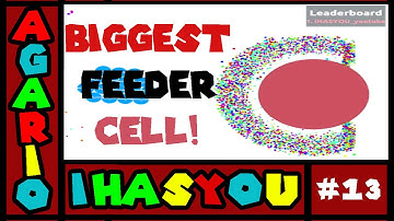 AGARIO - BIGGEST VIRUS in experimental  #13 with HASYOU