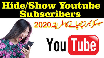 How to Hide/Show Subscribers on youtube 2020? itinfo4u/ tutorial/ hindi urdu