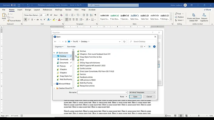 Copy MS Word Styles from one Doc to Another - DayDayNews