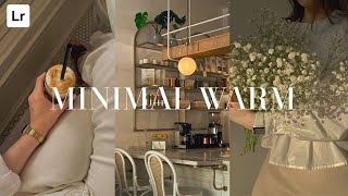 Minimal Warm Preset | Aesthetic Lightroom Preset | Lightroom editing tutorial aesthetic screenshot 5