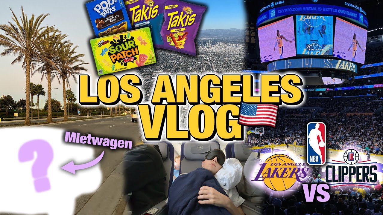 Direkt NBA& KRASSER MIETWAGEN? 🏀😳 | LOS ANGELES VLOG 🇺🇸🌎 | Senad