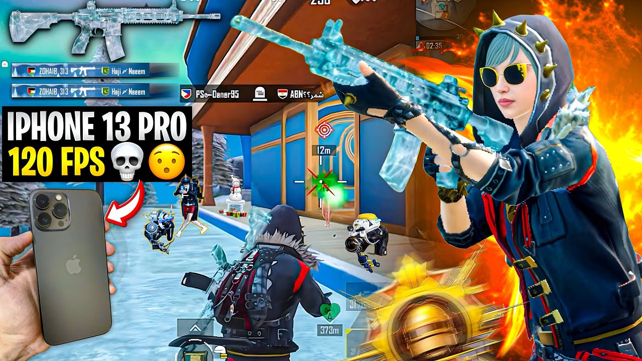 IPhone 13 PRO PUBG TEST 🥶😱 HDR+120FPS GAMEPLAY #36 