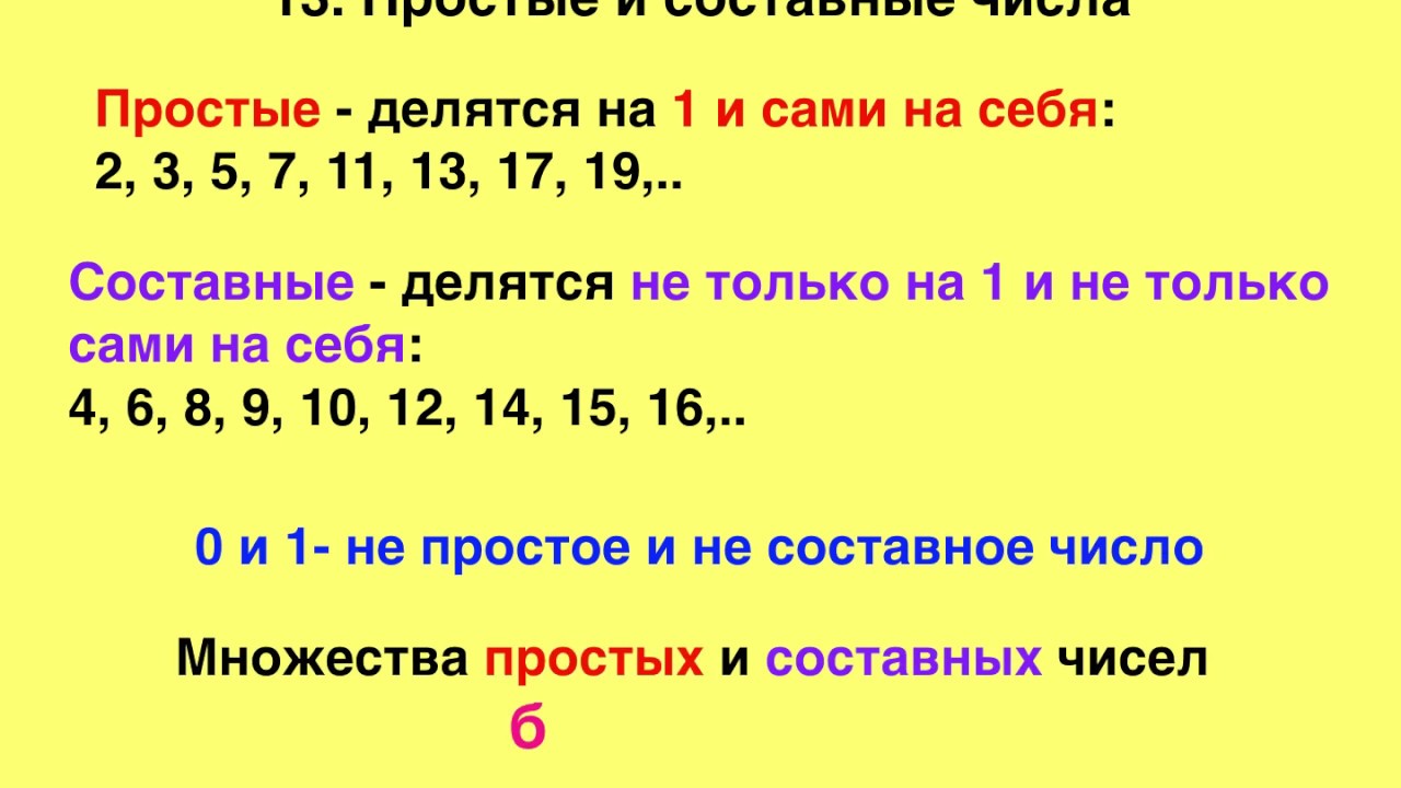 На что делится 63. Простые и составные числа 6 класс правило. Как определить составное число. Простые и состовныечисла. Простые и составные числа 5 класс.