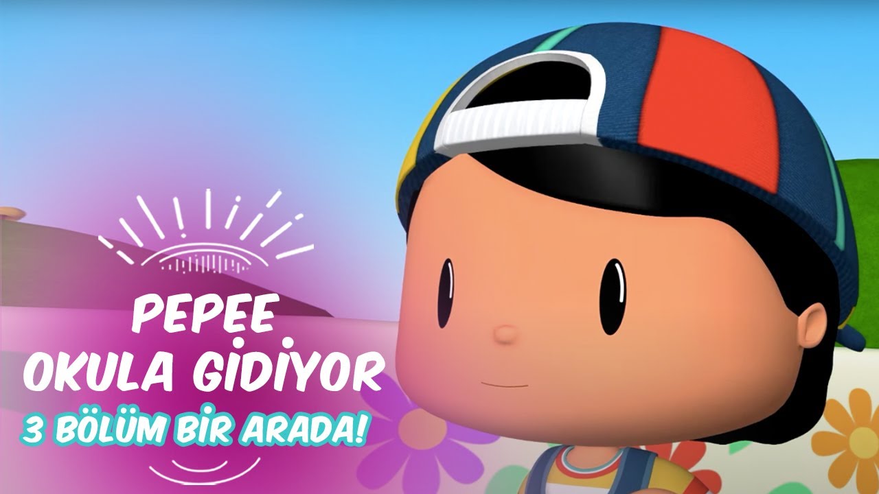 Pepee Okula Gidiyor ✏️📖  Pepee Leliko ve Pisi İle 3 Bölüm Bir Arada | Düşyeri