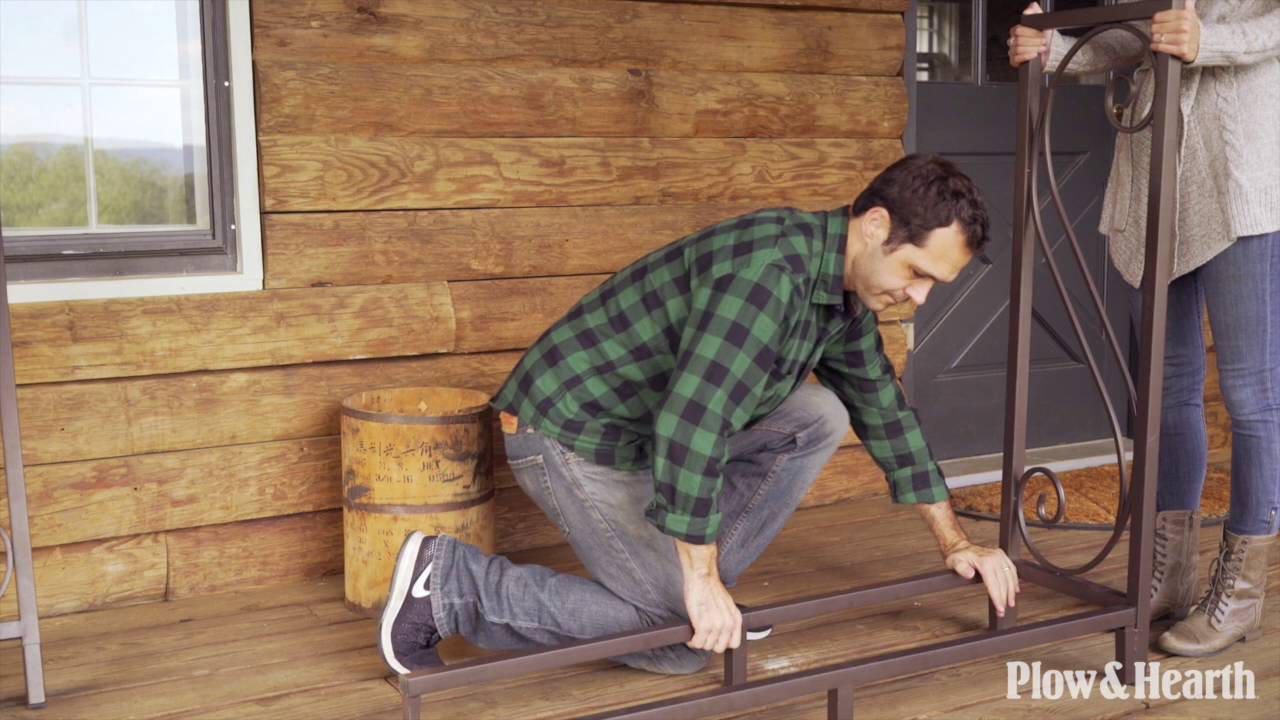 Simple Assembly Steel Log Rack