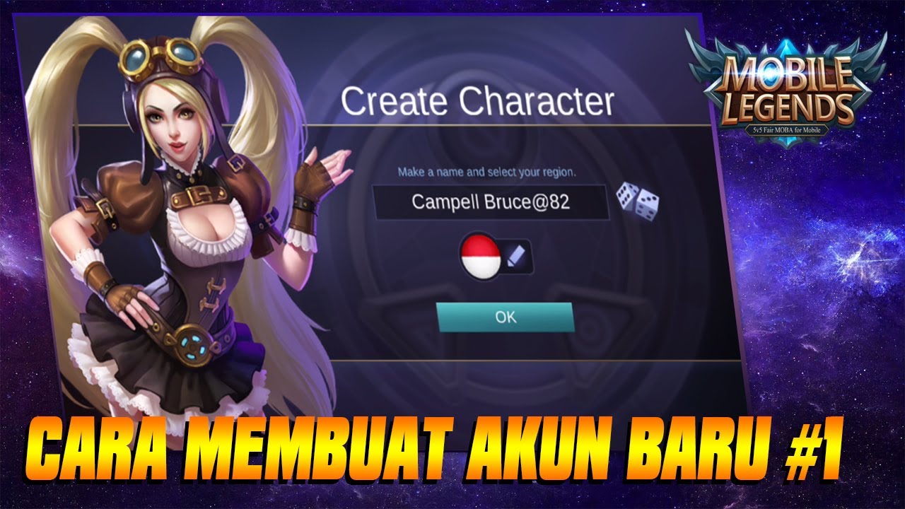 Mobile Legends : Cara bikin akun baru, Create new account #1