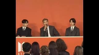 BTS Press Conference 2021 Namjoon is the humble human ever