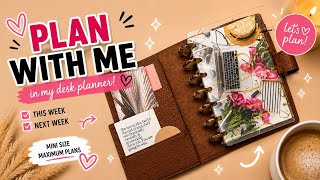 PWM | Weekly Planning in My Mini Desk Planner August 17 - August 28