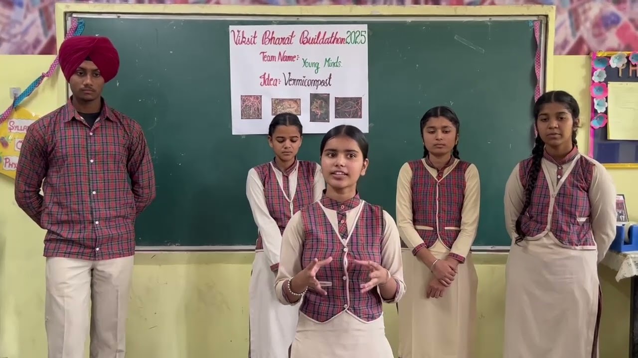 VIKSHIT BHARAT BUILDATHON TOPIC VERMICOMPOST  PRESENTED BY 12 CLASS STUDENTS DATED 7 -11-25