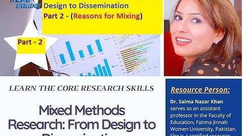 Topic 2 (Reasons for Mixing Methods) - Mixed Methods Research