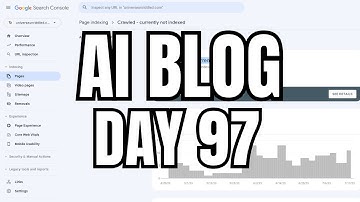 Crawled - Currently Not Indexed: Day 97 AI Blogging with ChatGPT