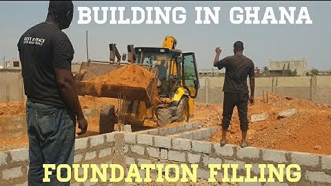 Building In Ghana  🇬🇭 | Moving to Ghana 2024 | Foundation filling almost Completed #movingtoghana