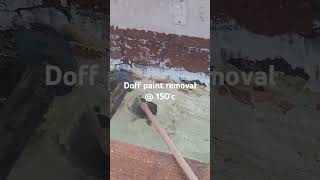 Paint removal using the Doff Cleaning system. Grade 2 Listed Building. Carmarthenshire.