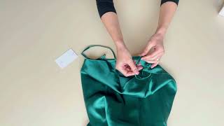 Prezentare Furou Satin Verde Dkaren Karen