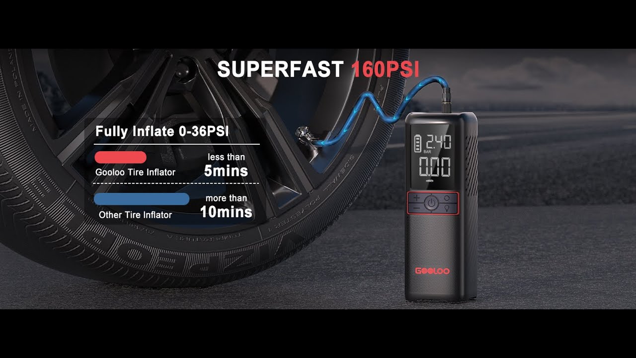 GOOLOO GT160 Tire Inflator YouTube