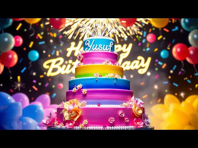 Zum Geburtstag viel Glück – Geburtstagslied für   Yusuf 🎉🎂 – Version 2