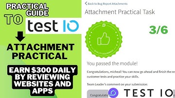 Test IO Onboarding Attachment Practical Task answers.  [Live walk-through full tutorial]