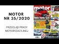 Tygodnik Motor 35/2020 r - przegląd prasy motoryzacyjnej.