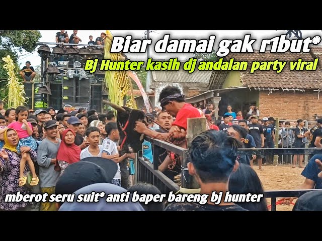 bj hunter mberot - bantengan amukin penonton, biar tidak baper dikasih dj andalan horeg class=