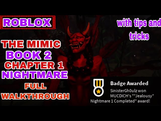 The Mimic Book 2 Chapter 2 NIGHTMARE (Full Walkthrough) [Roblox] 