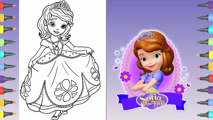 princess sofia coloring page