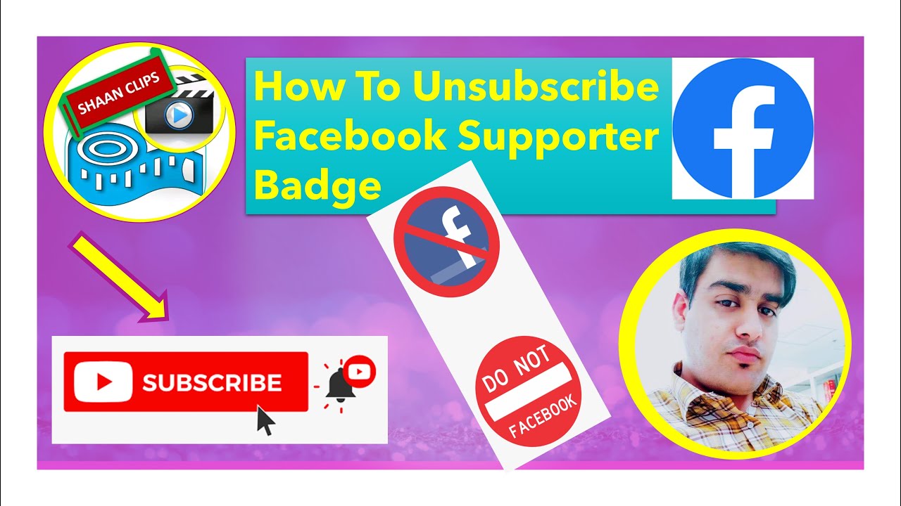 How to unsubscribe facebook supporter badge  Facebook may
