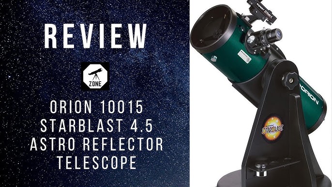 Orion StarBlast 4.5-inch f/4 Newtonian reflector telescope for