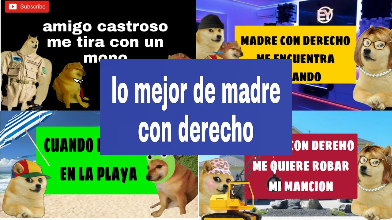 madres con derecho recopilacion |cheems //la rosa de cheems - YouTube