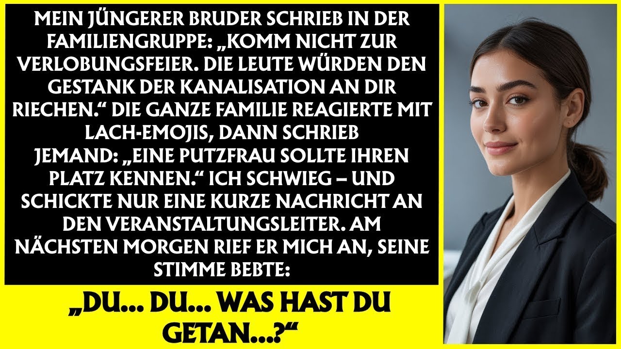 „Mein Bruder schrieb  „Komm nicht zu meiner Verlobung  Man würde den Müllgeruch an dir riechen