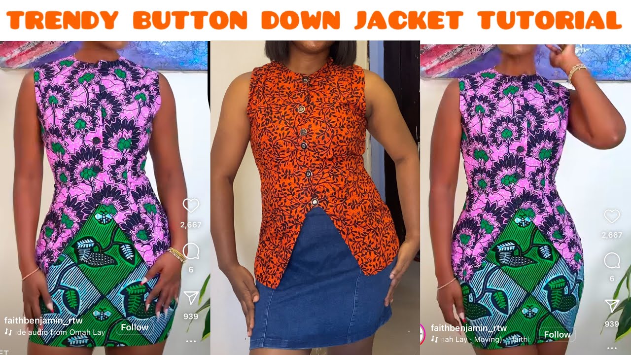 How to Make this Trendy Button down Top with Stylish Front Design
